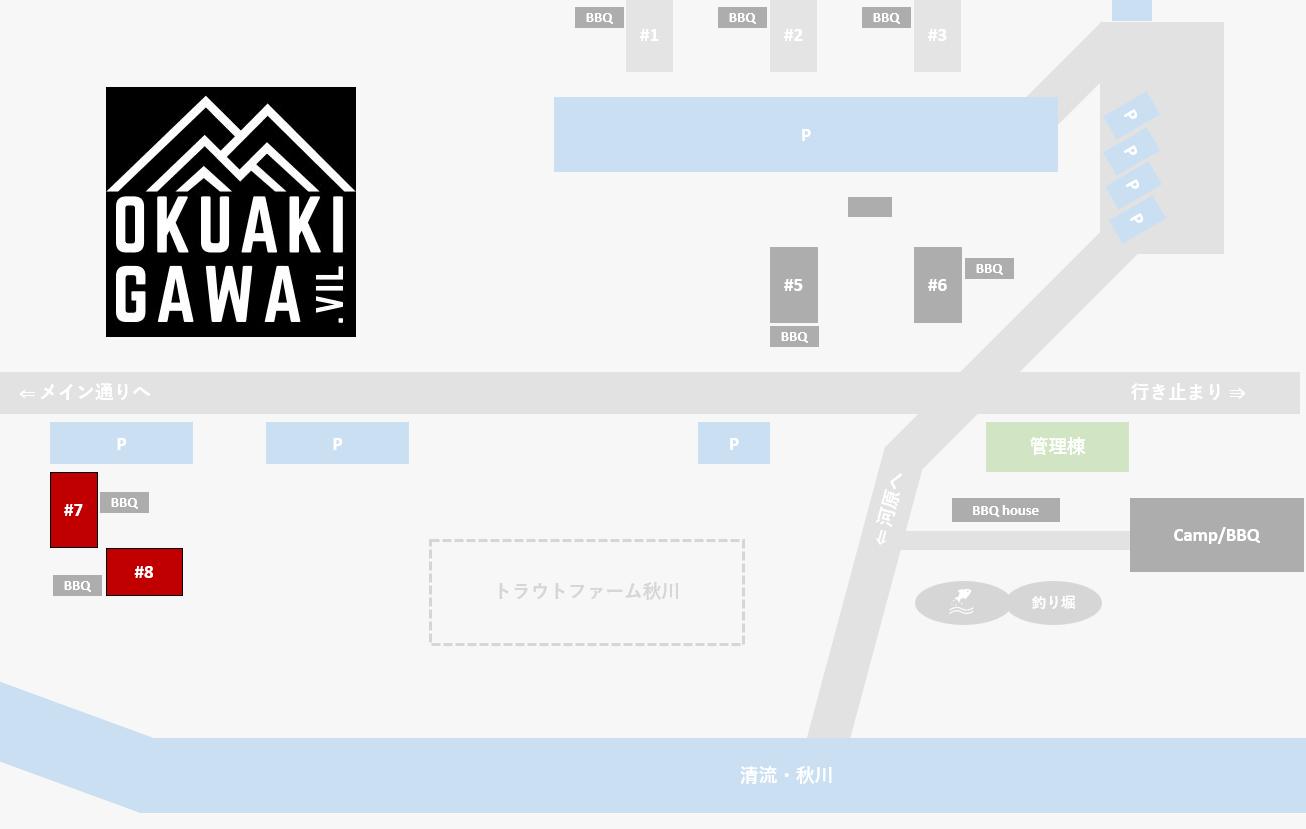 コテージNo.7/8の地図